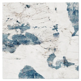 Marmor Klinker La Preziosa Vit-Blå Polerad 120x120 cm